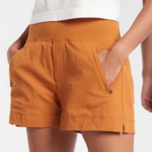 Athleta NWT Trekkie North Short Burnt Orange Plus Size 26 Vacation Resortwear - Picture 1 of 15